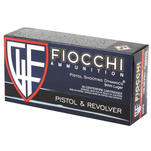 Fiocchi 9mm FMJ Bullets