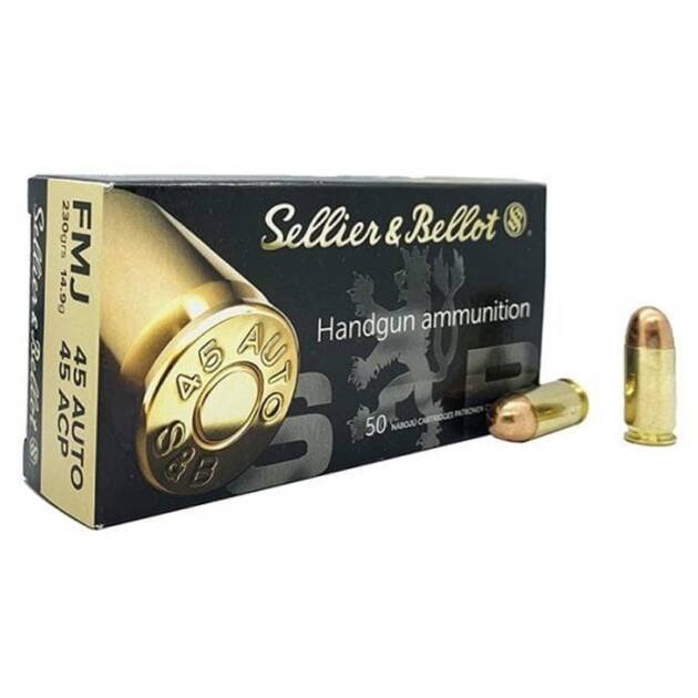 Sellier & Bellot .45 Auto FMJ Bullets